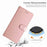 For Samsung Galaxy A27 5G Wallet Case Leather Folio Phone Cover Magnetic Clasp - Rose Gold - 6
