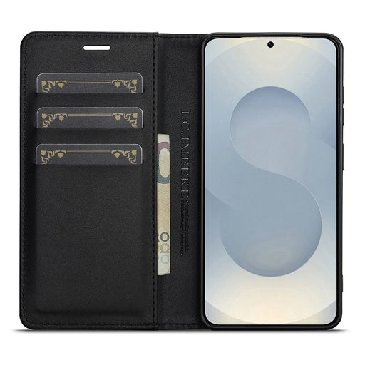 LC.IMEEKE For Samsung Galaxy A27 5G Wallet Case Carbon Fiber Texture Leather Phone Cover - Vertical Stripe - 2