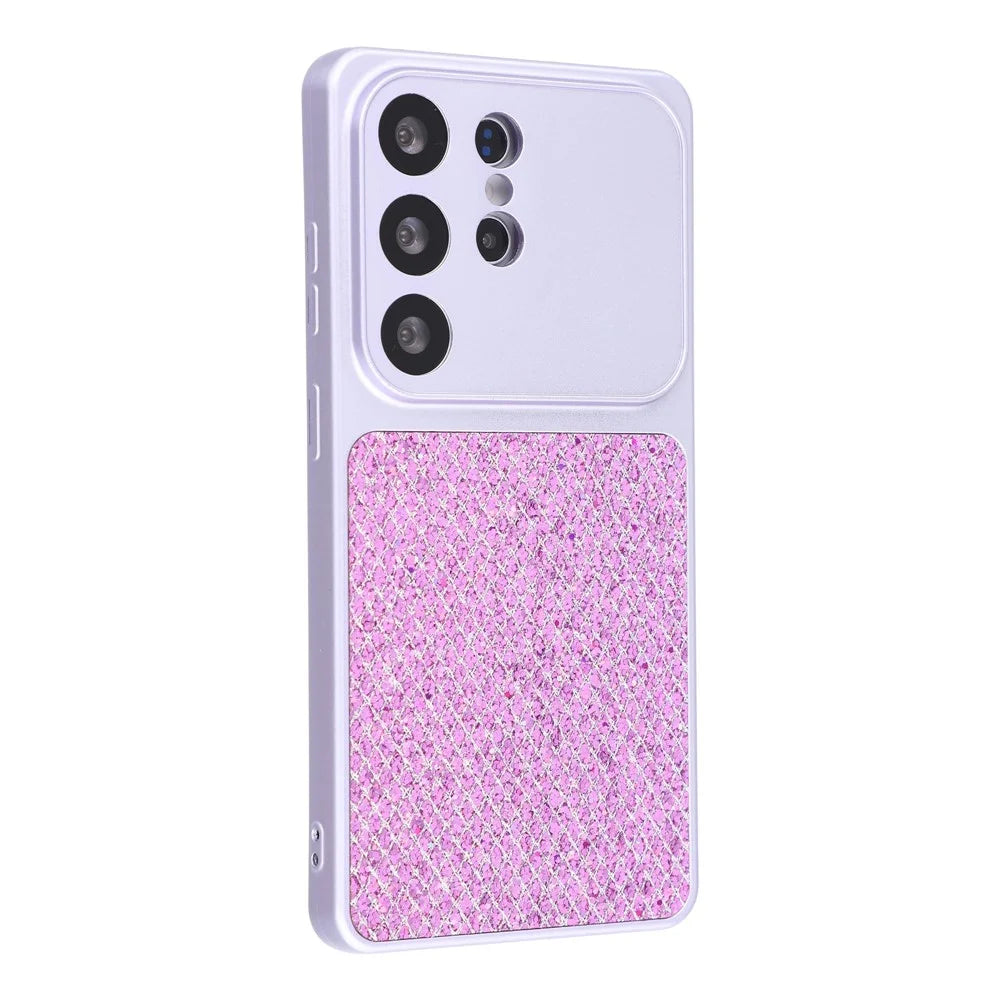 For Samsung Galaxy S25 Ultra Case Diamond Glitter TPU Shockproof Cover - Purple - 3