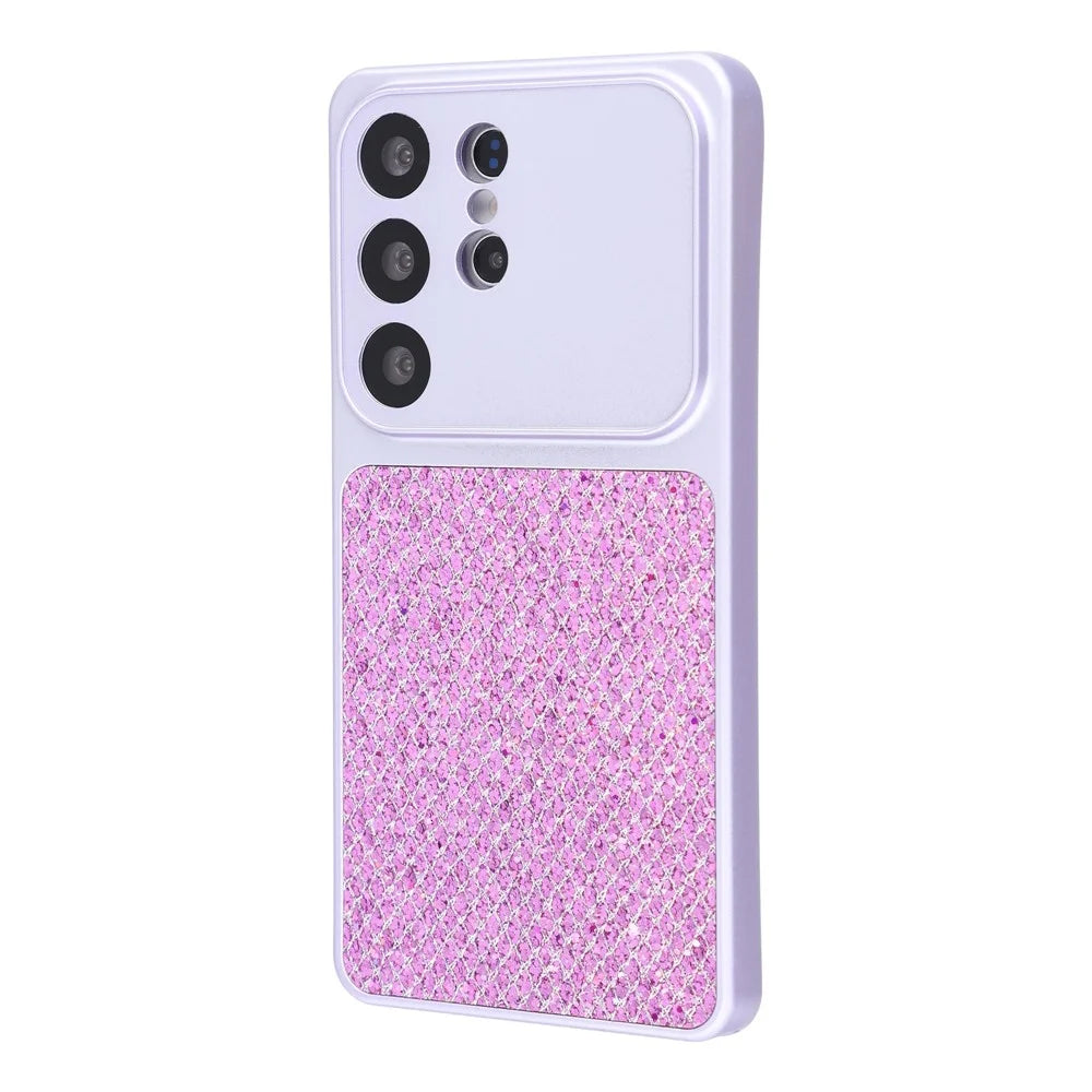 For Samsung Galaxy S25 Ultra Case Diamond Glitter TPU Shockproof Cover - Purple - 4