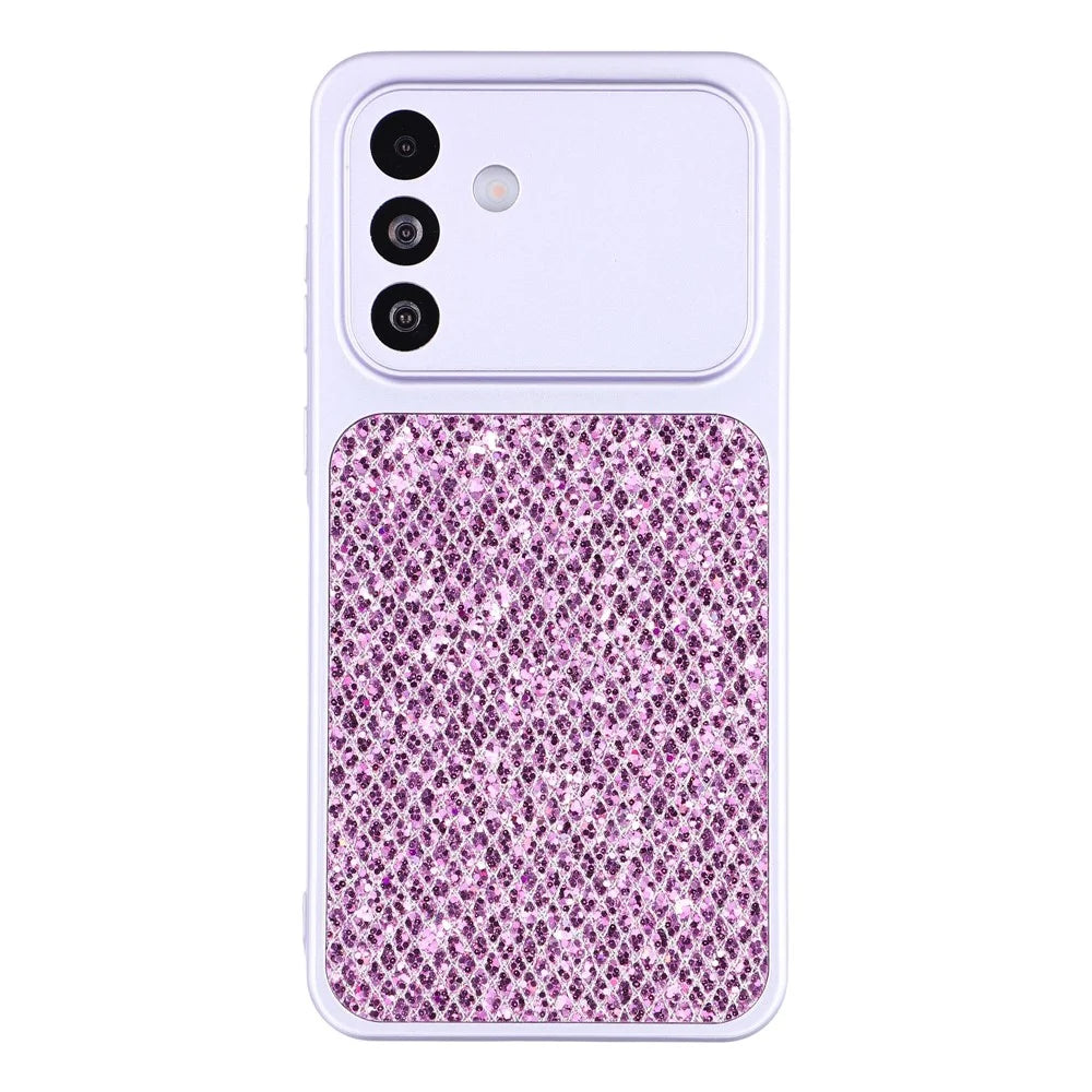 Case For Samsung Galaxy A16 5G  /  4G Diamond Glitter TPU Shockproof Cover - Purple - 1