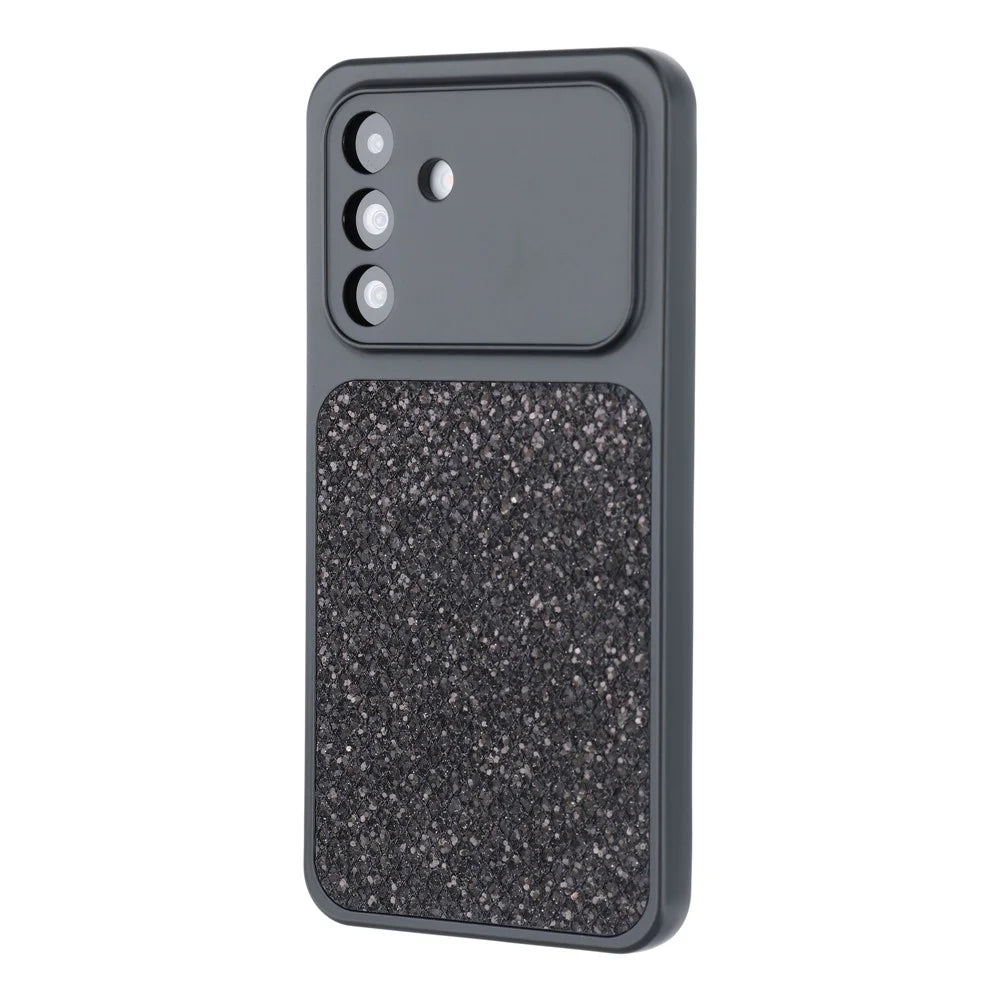 For Samsung Galaxy A36 5G Case Diamond Glitter TPU Shockproof Cover - Black - 4