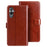 IDEWEI For TECNO Pova 4 4G Overall Coverage PU Leather Flip Stand Wallet Cover Crazy Horse Texture Phone Protective Case - Brown - 1