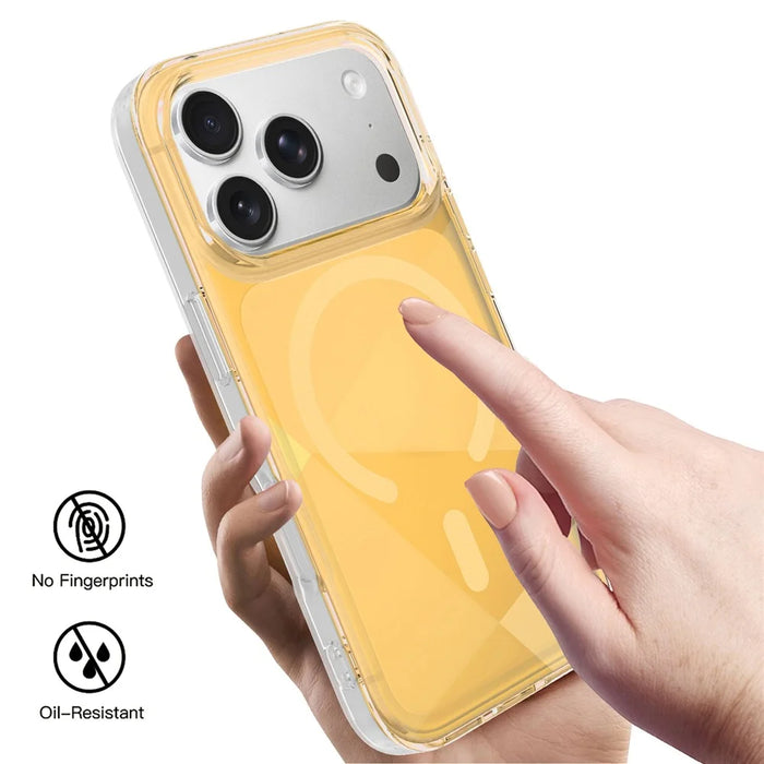 For iPhone 17 Pro Max Case Compatible with MagSafe Neon Gradient TPU+PC Shockproof Phone Cover - Gold - 2