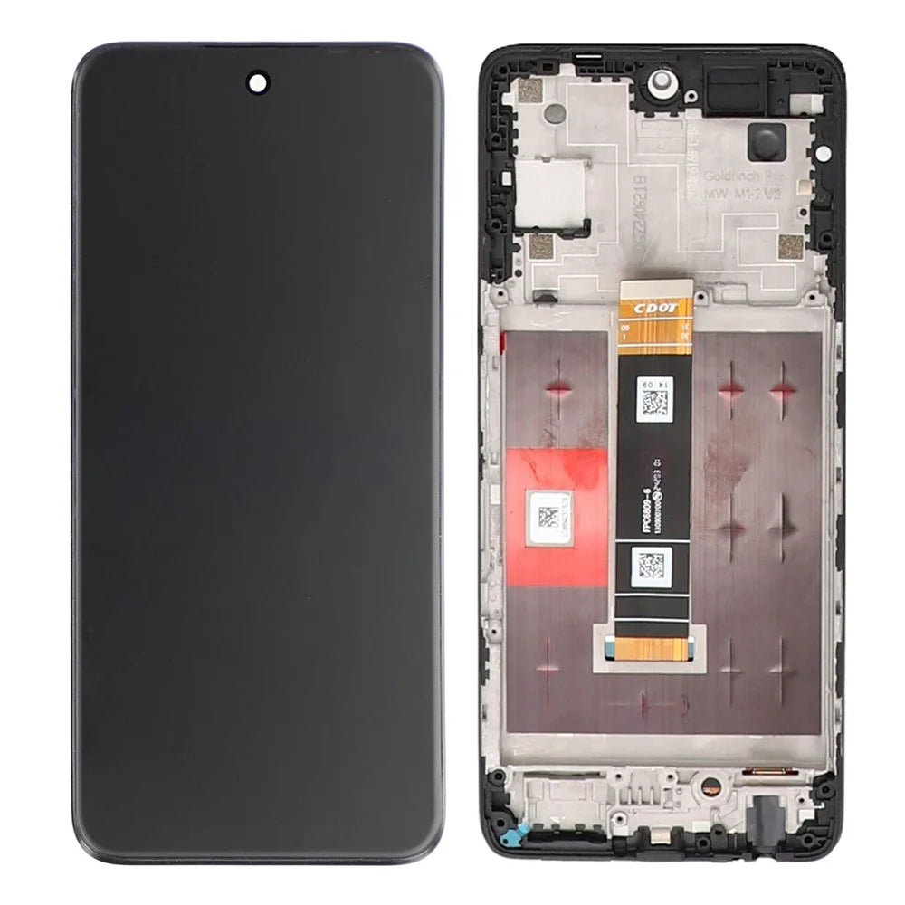 For TCL 50 Pro NxtPaper 5G T803E T803D OEM Grade S LCD Screen and Digitizer Assembly + Frame, Frosted Screen (Without Logo) - 1