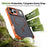 For iPhone 17 Pro Magnetic Case Electroplated Frame Skin-touch TPU+PC Phone Cover - Orange - 2