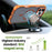 For iPhone 17 Pro Magnetic Case Electroplated Frame Skin-touch TPU+PC Phone Cover - Orange - 6