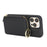 For iPhone 12 Pro Max  /  13 Pro Max Zipper Wallet Case Litchi Texture Leather Back Phone Cover with Metal Ring Holder - Black - 4