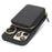 For iPhone 12 Pro Max  /  13 Pro Max Zipper Wallet Case Litchi Texture Leather Back Phone Cover with Metal Ring Holder - Black - 6