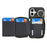 For iPhone 16 Zipper Wallet Case Litchi Texture Leather Back Phone Cover with Metal Ring Holder - Black - 2