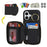 For iPhone 17 Zipper Wallet Case Litchi Texture Leather Back Phone Cover with Metal Ring Holder - Black - 5