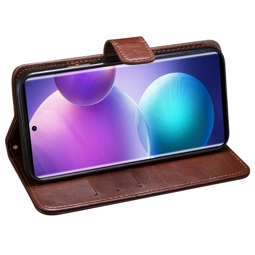 IDEWEI For Infinix Zero Ultra 5G Stand Wallet PU Leather Flip Cover Crazy Horse Texture Phone Protective Case - Brown - 3