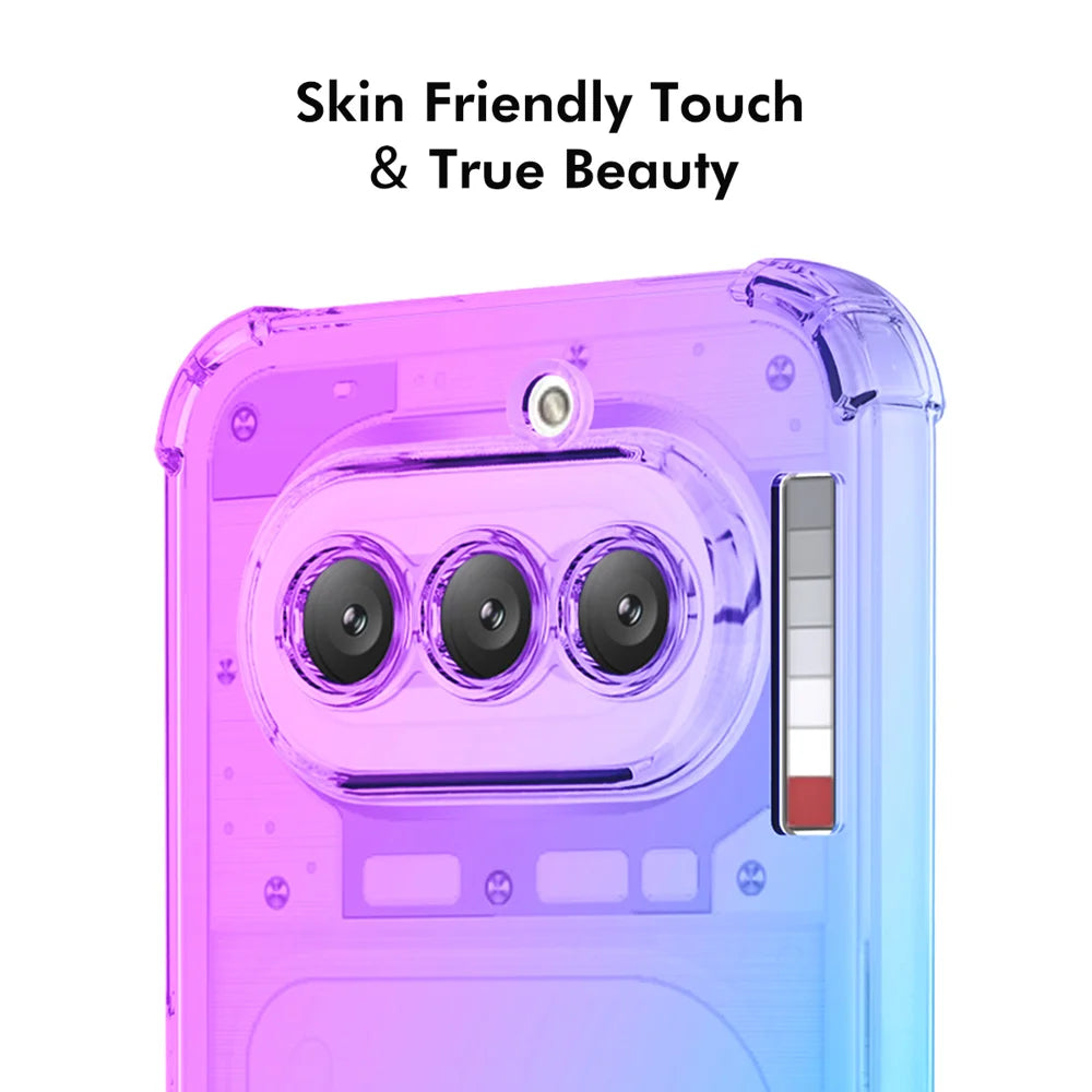 ENKAY for Nothing Phone (4a) TPU Case   Thickened Four Corner Drop-proof Phone Back Cover - Purple / Blue - 5
