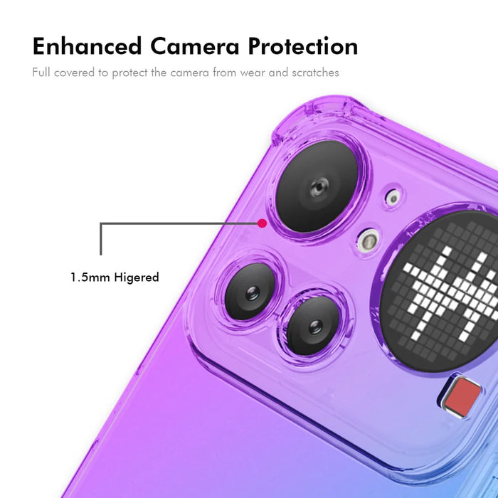 ENKAY for Nothing Phone (4a) Pro TPU Case   Thickened Four Corner Drop-proof Phone Back Cover - Purple / Blue - 4