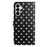 For Samsung Galaxy A27 5G Leather Case Polka Dot Pattern Wallet Stand Folio Phone Cover - Black - 2