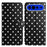For Google Pixel 11 Pro XL Leather Case Polka Dot Pattern Wallet Stand Folio Phone Cover - Black - 1