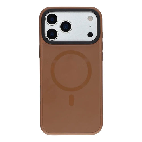 X-LEVEL for iPhone 17 Pro Max Magnetic Case Ultra Slim PC TPU Phone Cover - Brown - 1