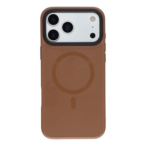 X-LEVEL for iPhone 17 Pro Max Magnetic Case Ultra Slim PC TPU Phone Cover - Brown - 1