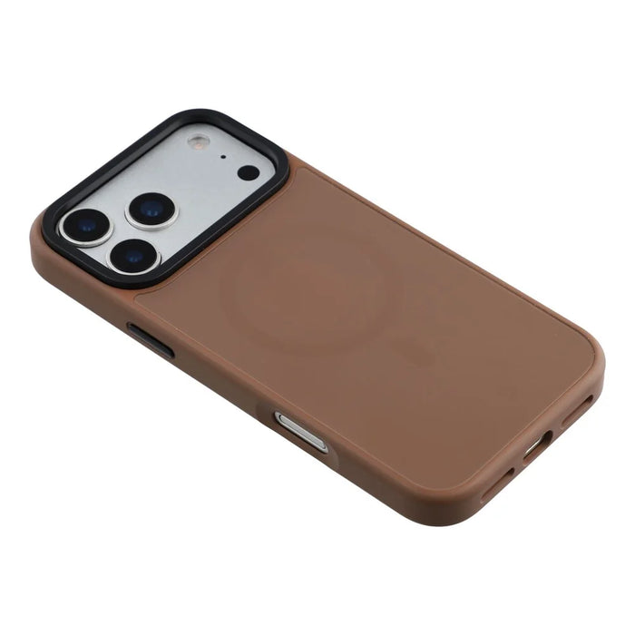 X-LEVEL for iPhone 17 Pro Max Magnetic Case Ultra Slim PC TPU Phone Cover - Brown - 4