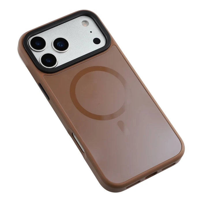 X-LEVEL for iPhone 17 Pro Max Magnetic Case Ultra Slim PC TPU Phone Cover - Brown - 7