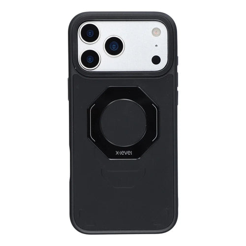 X-LEVEL for iPhone 17 Pro Magnetic Case TPU PC Shockproof Cover Compatible with MagSafe - Black - 1
