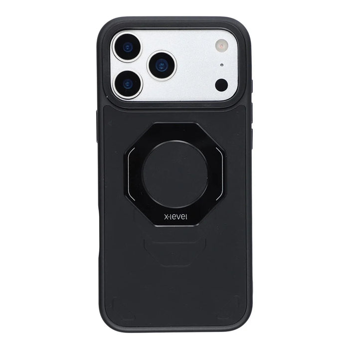 X-LEVEL for iPhone 17 Pro Magnetic Case TPU PC Shockproof Cover Compatible with MagSafe - Black - 1