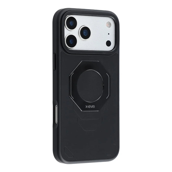 X-LEVEL for iPhone 17 Pro Magnetic Case TPU PC Shockproof Cover Compatible with MagSafe - Black - 3