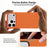 X-LEVEL For iPhone 17 Pro Max Case Compatible with MagSafe Tech Fabric Coated TPU + PC Phone Cover - Orange - 5