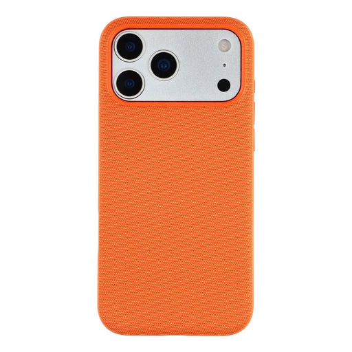 X-LEVEL for iPhone 17 Pro Magnetic Case Tech Fabric Coated TPU + PC Protective Phone Cover - Orange - 1