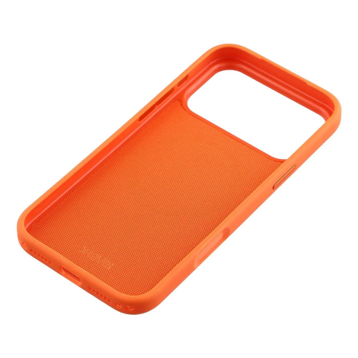 X-LEVEL for iPhone 17 Pro Magnetic Case Tech Fabric Coated TPU + PC Protective Phone Cover - Orange - 7