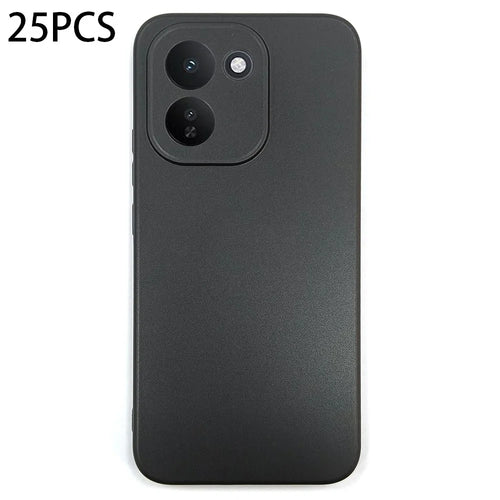 25Pcs For vivo iQOO Z11 5G Case 1.2mm TPU Matte Phone Cover - Black - 1
