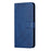 For Samsung Galaxy A27 5G Case Line Pattern Wallet Leather Phone Cover with Wrist Strap - Blue - 6