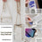 For itel A100C 4G Leather Case Wallet Stand Cover Irregular Tail Style with Chain Strap - White - 5