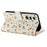 Leather Case For Samsung Galaxy A18 5G / A18 4G / A17 5G / A17 4G / A26 5G Rhombic Floral Pattern Zipper Wallet Phone Cover with Wrist Strap   /   Shoulder Strap - A3 - 5
