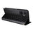 For TCL K70 5G Case Wallet Rhombus Imprinted PU Leather Phone Cover - Black - 5
