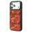 For iPhone 17 Pro Max Magnetic Case Floral Pattern PU Leather PC TPU Shockproof Cover - Red - 1