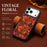 For iPhone 17 Pro Max Magnetic Case Floral Pattern PU Leather PC TPU Shockproof Cover - Red - 3