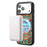 For iPhone 17 Pro Magnetic Case Floral Pattern PU Leather PC TPU Shockproof Cover - Blue - 3