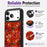 For iPhone 17 Pro Magnetic Case Floral Pattern PU Leather PC TPU Shockproof Cover - Blue - 7