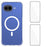 WANLONFENG for Google Pixel 10a WL1 Series 2.0mm Magnetic Case Clear TPU Phone Back Cover with 2Pcs Screen Films - Transparent - 1