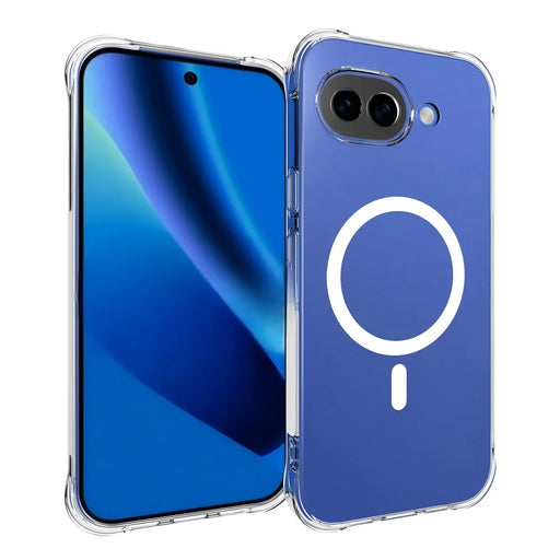 WANLONFENG for Google Pixel 10a WL1 Series 2.0mm Magnetic Case Clear TPU Phone Back Cover with 2Pcs Screen Films - Transparent - 2