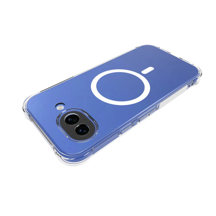 WANLONFENG for Google Pixel 10a WL1 Series 2.0mm Magnetic Case Clear TPU Phone Back Cover with 2Pcs Screen Films - Transparent - 3
