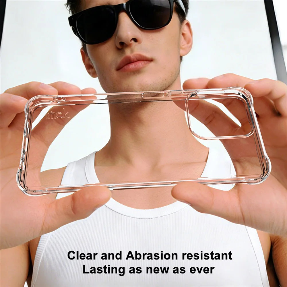IMAK For Realme Note 70 4G  /  Narzo 80 Lite 4G  /  P4 Lite 4G Case TPU Phone Cover Airbag Shockproof Protection - Transparent - 4