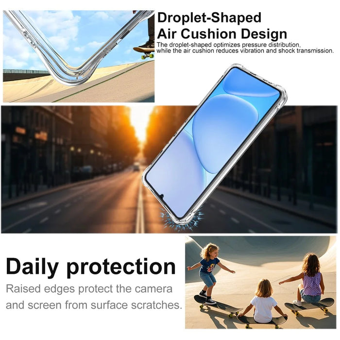 IMAK For Realme Note 70T 4G Case TPU Phone Cover Airbag Shockproof Protection - Transparent - 6