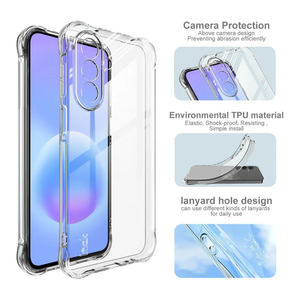 IMAK For Samsung Galaxy M47 5G / A27 5G Case TPU Phone Cover Airbag Shockproof Protection - Transparent - 7