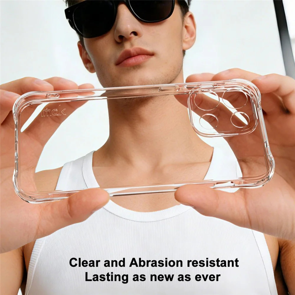 IMAK For OnePlus Nord 6 5G Case TPU Phone Cover Airbag Shockproof Protection - Transparent - 4