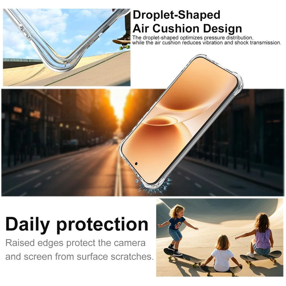 IMAK For 	vivo V70 5G / V70 Elite 5G Case TPU Phone Cover Airbag Shockproof Protection - Transparent - 6