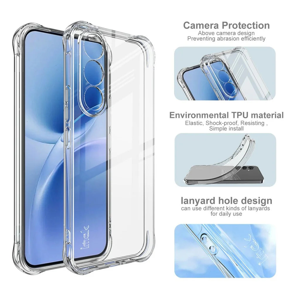 IMAK For vivo V70 FE 5G Case TPU Phone Cover Airbag Shockproof Protection - Transparent - 7