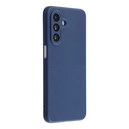 Phone Case For Samsung Galaxy A18 5G / A18 4G / A17 5G / A17 4G Dotted Texture Fiber Lining TPU Shockproof Cover (Precise Cutouts) - Blue - 1