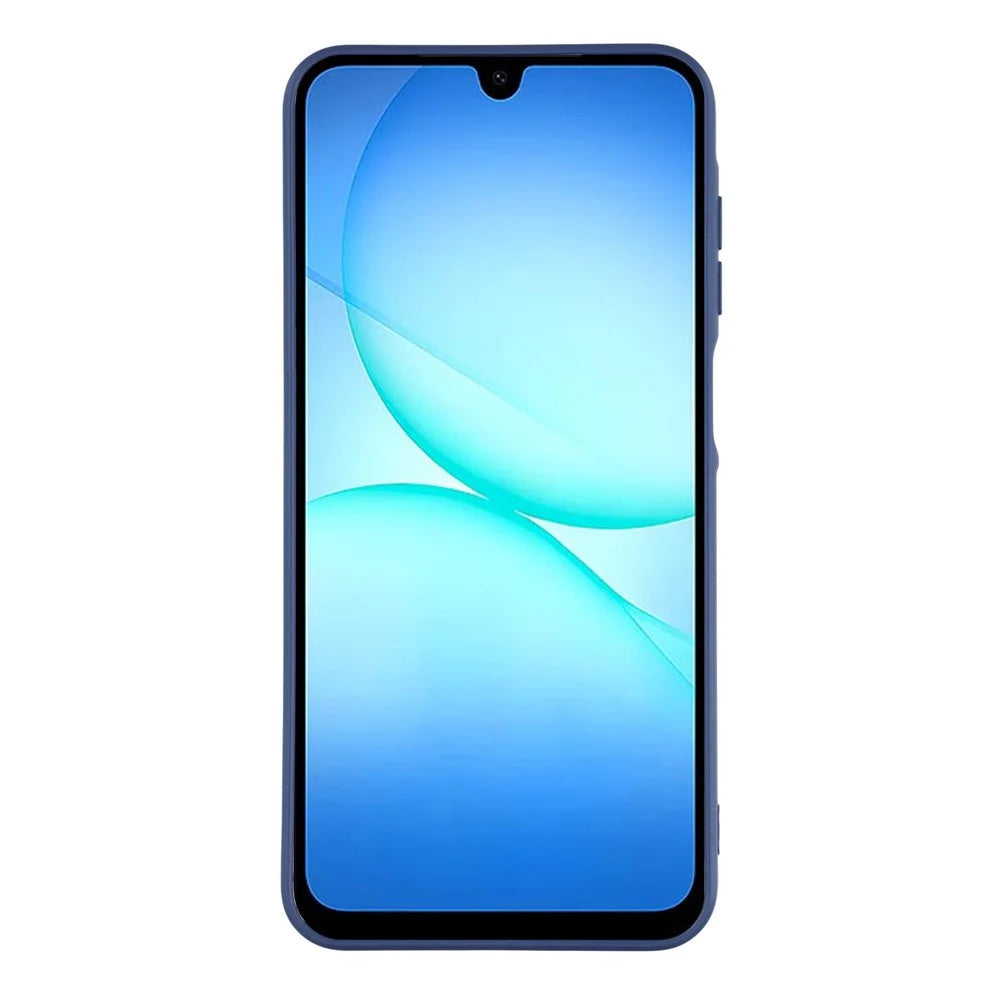 For Samsung Galaxy A26 5G Phone Case Dotted Texture Fiber Lining TPU Shockproof Cover (Precise Cutouts) - Blue - 3